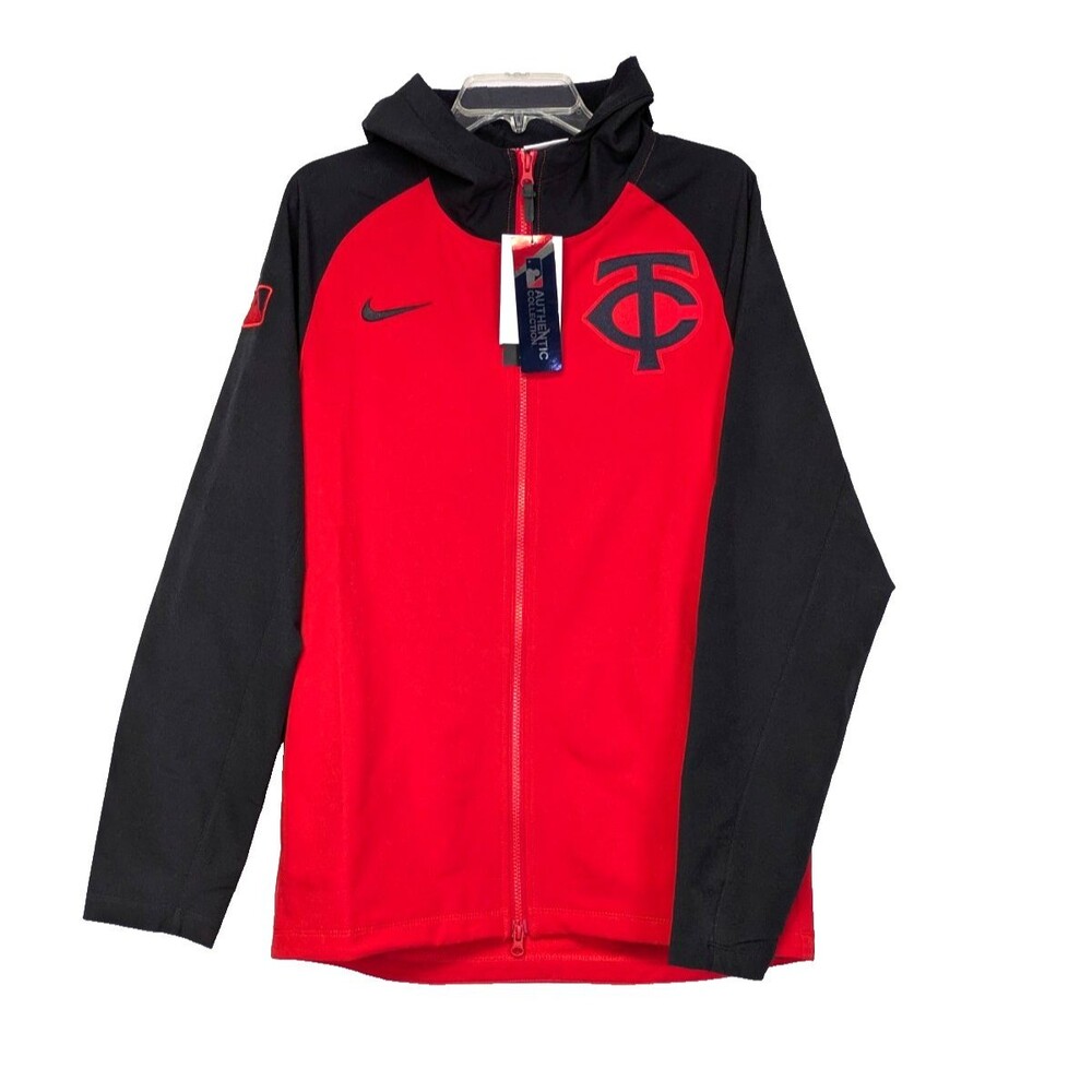 Nike Minnesota Twins MLB Authentic Collection Jacket S Full Zip Hooded NEW